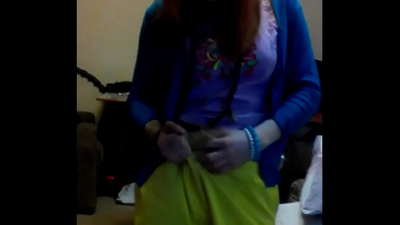 Kaw li masturbation video los ntawm redheaded Lub teeb Fairy